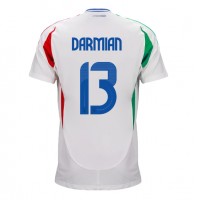 Camiseta Italia Matteo Darmian #13 Visitante Equipación Eurocopa 2024 manga corta